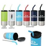 Buy Custom Printed Cup with Straw 18 oz