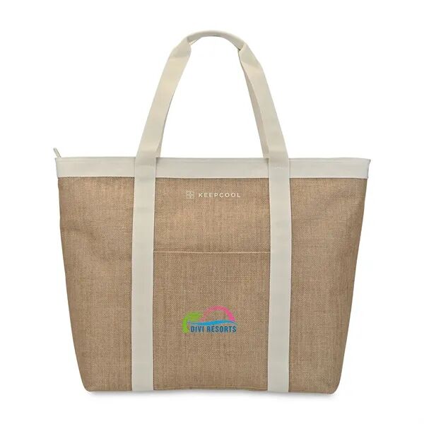 Main Product Image for Custom Printed KEEPCOOL(R) Nairobi Jute Shopper Cooler