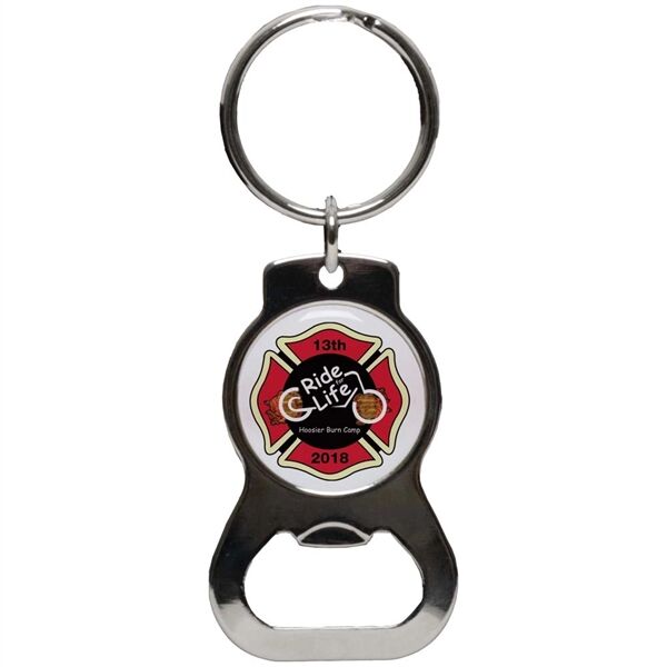 Main Product Image for Full Color Rounded Key Chain Bottle Opener