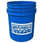 Buy Custom 5 Gallon Plastic Bucket with Steel Handle