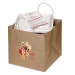 Buy Full Color Imprint Natural Kraft Take Out Bag