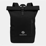 Buy Custom Printed Malibu Roll Top Backpack (Black)