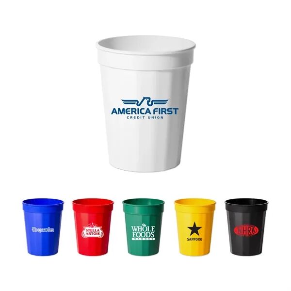 Main Product Image for Custom Logo Ribbed Stadium Cup 16 oz