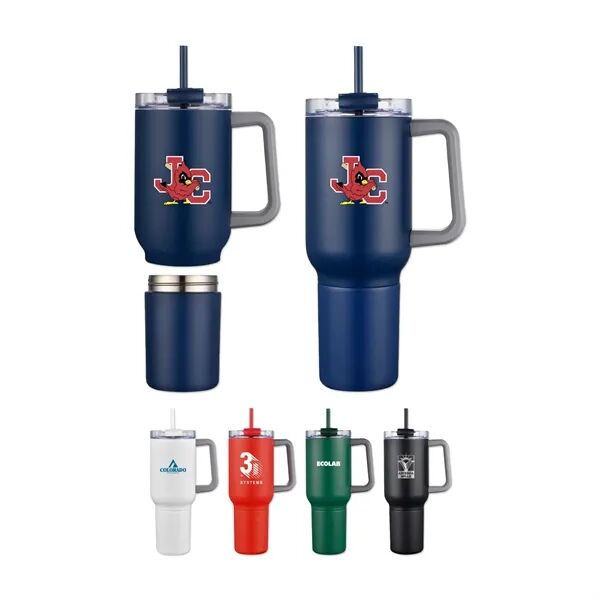 Main Product Image for Custom Printed Stainless Steel Travel Mug with Cup 22 Oz