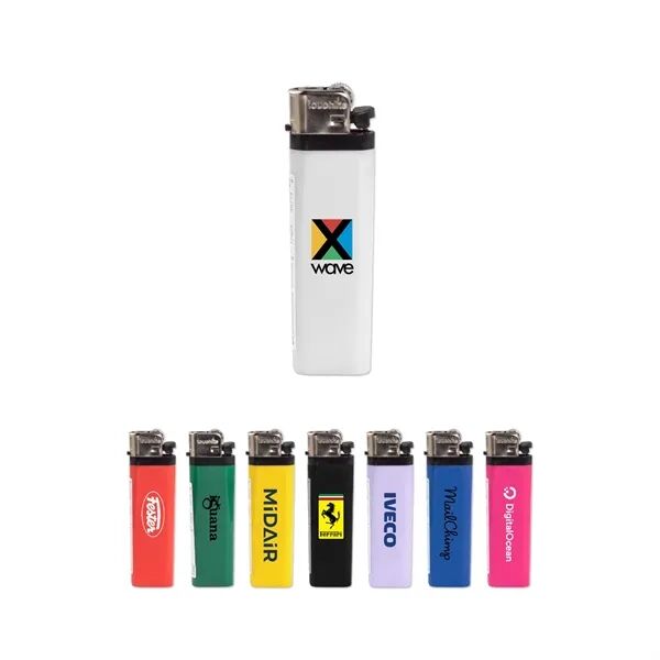 Main Product Image for Custom Logo Solid Colors Standard Flint Cigarette Lighter