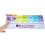 Buy Custom Printed Weekly Push Button Pill Tray
