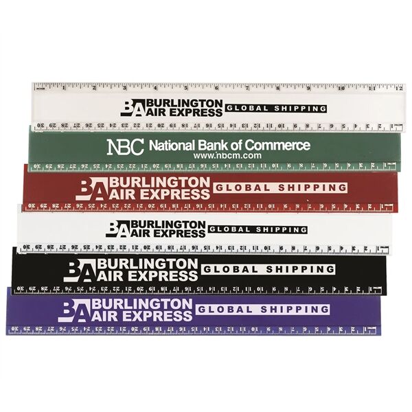 Main Product Image for Branded Pro-Scale 12" Plastic Ruler