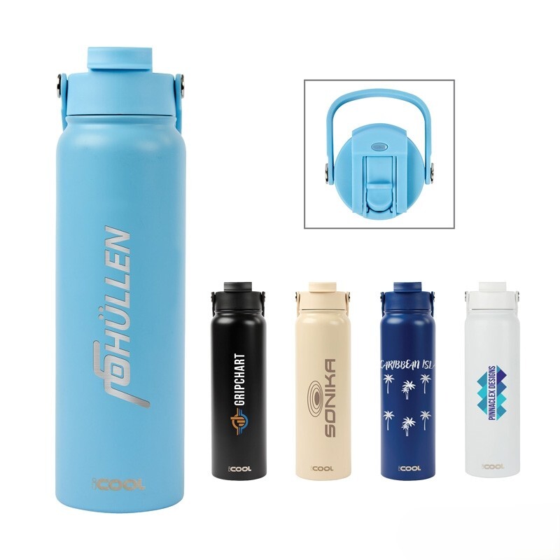 Main Product Image for Branded iCOOL(R) Glenwood Double Wall Stainless Steel Bottle