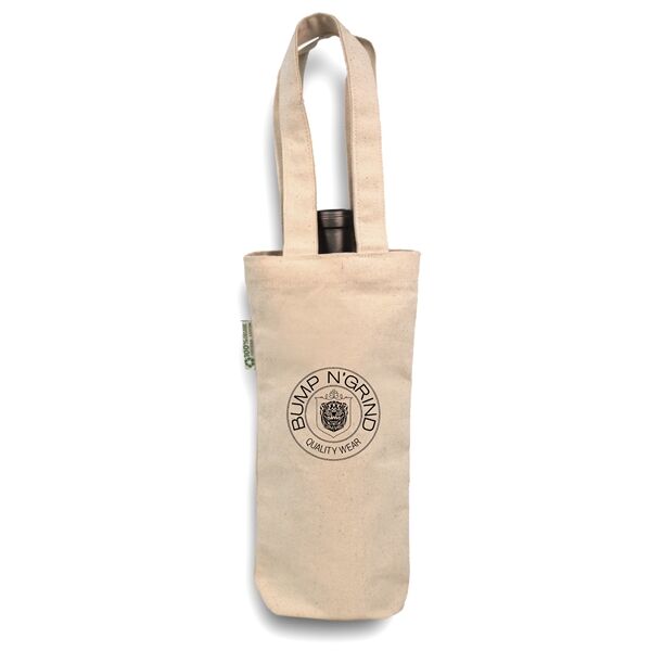 Main Product Image for Branded Organic Single Bottle Wine Tote