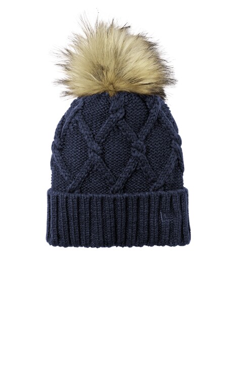 Main Product Image for Custom Printed New Era Faux Fur Pom Beanie
