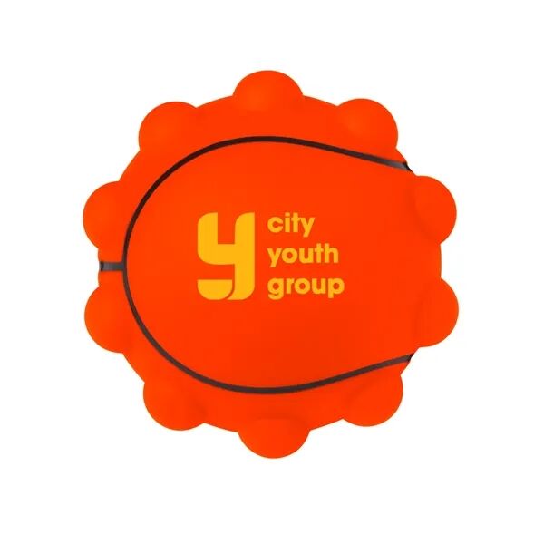 Main Product Image for Custom Printed Basketball Shape Push Pop Fidget Sensory Toy