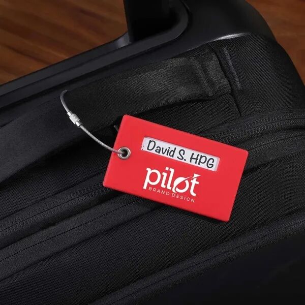 Main Product Image for Branded Silicone Luggage Tag with a Smart Tag Slot