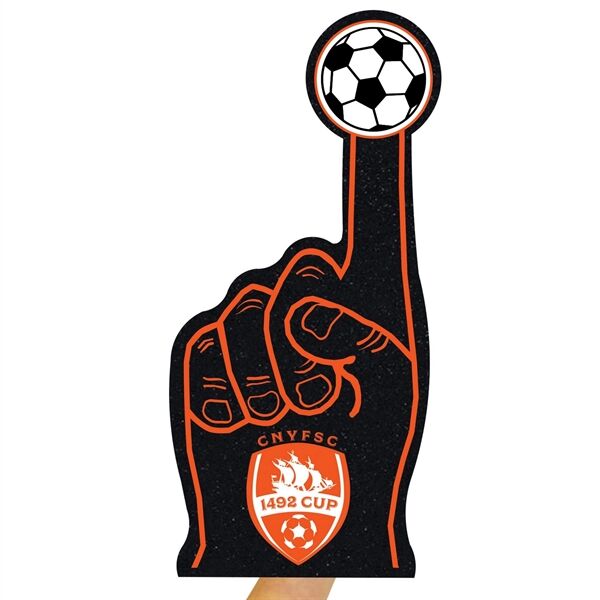 Main Product Image for Custom Logo 19" Soccer Ball Foam Finger