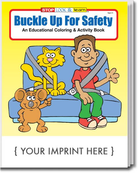 Main Product Image for Buckle Up For Safety Coloring And Activity Book USA Made