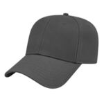 Chino Twill with Snap Tab Closure Cap - Charcoal