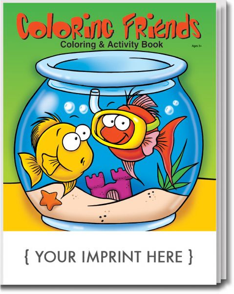 Main Product Image for Custom Printed Coloring Friends Coloring And Activity Book