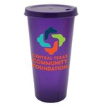 Custom Imprinted 26 oz. Tumbler with Lid Full Color -  