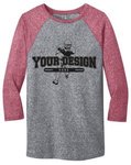 Buy Custom T Shirt Design 3/4-Sleeve District 