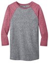 District - Young Mens Microburn 3/4-Sleeve Raglan Tee. -  