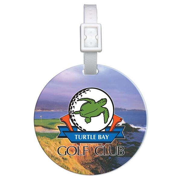 Main Product Image for Domed Round Golf Bag Tag USA Made