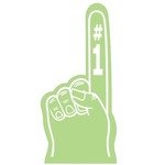 Foam Hand - 18" - Lime Green