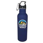 Halcyon® 25 oz. Stainless Quest Bottle, Full Color Digital - Blue