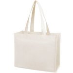 Matte Laminated Non-Woven Shopper Tote Bag - White