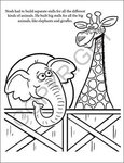 Noah's Ark Coloring And Activity Book Fun Pack with your logo