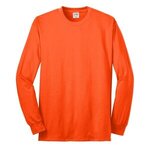 Port & Company - Long Sleeve Core Blend Tee. - Safety Orange