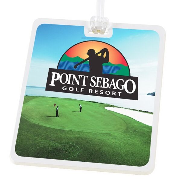 Main Product Image for Rectangle Golf Tag - 4c Digital Imprint USA Made