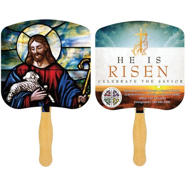 Main Product Image for Religious Hand Fan - 4 Color Process USA Made