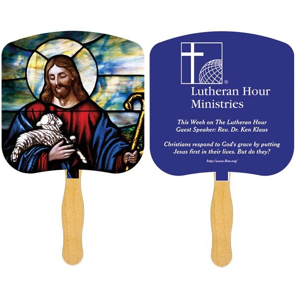 Main Product Image for Religious Hand Fan - Spot Color USA Made