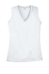 Sport-Tek Ladies Sleeveless PosiCharge Competitor V-Neck ... - White