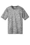 Sport-Tek PosiCharge Electric Heather Tee. - Black Electric