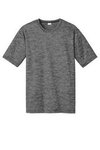Sport-Tek PosiCharge Electric Heather Tee. - Grey-black Electric