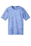 Sport-Tek PosiCharge Electric Heather Tee. - True Royal Electric