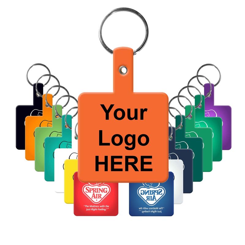Main Product Image for USA Made Square Flexible Key Tag