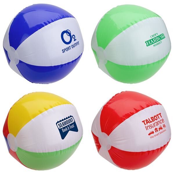 Main Product Image for Custom Logo Sunburst beach Balls 16 "