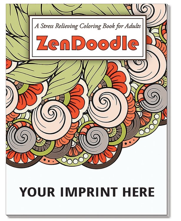 Main Product Image for USA Made Zendoodle Stress Relieving Coloring Book For Adults